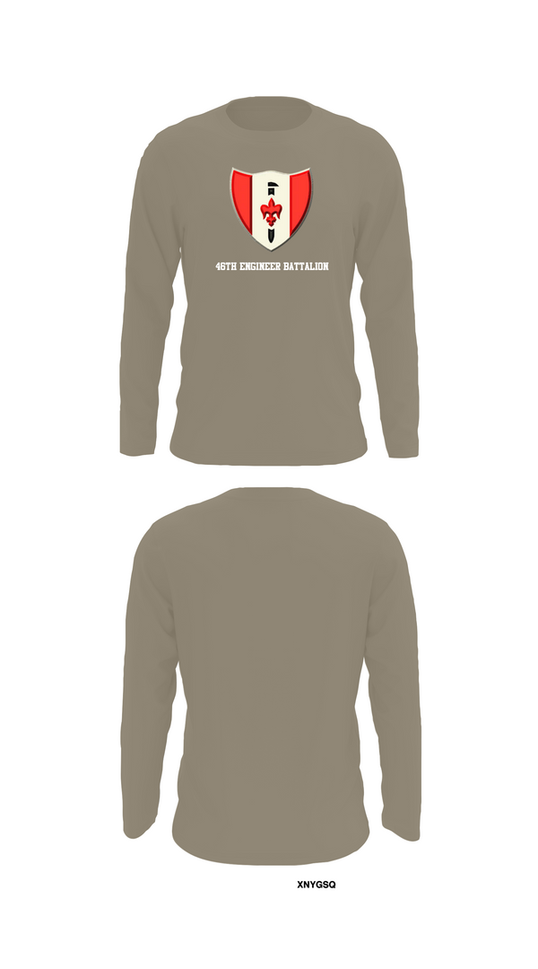 Long Sleeve Performance Shirt, 46th Engineer Battalion, Army, Teamtime, Team time, sublimation, custom sports apparel, team uniforms, spirit wear, spiritwear, sports uniforms, custom shirts, team store, custom team store, fundraiser sports, apparel fundraiser