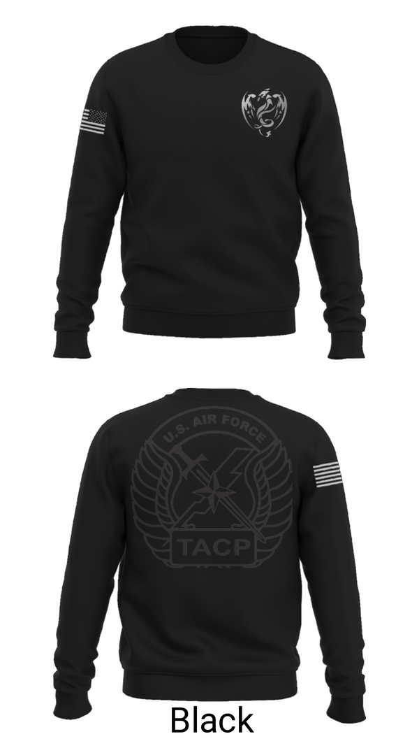 Crew Neck Sweatshirt, 18th Air Support Operations Group, Air Force, Teamtime, Team time, sublimation, custom sports apparel, team uniforms, spirit wear, spiritwear, sports uniforms, custom shirts, team store, custom team store, fundraiser sports, apparel fundraiser
