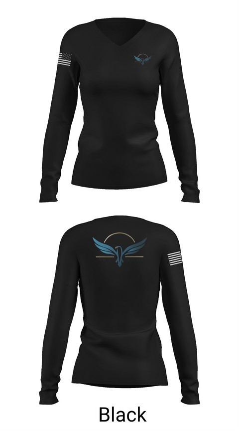 Womens Long Sleeve Vneck Shirt 1, Royal Motors, , Teamtime, Team time, sublimation, custom sports apparel, team uniforms, spirit wear, spiritwear, sports uniforms, custom shirts, team store, custom team store, fundraiser sports, apparel fundraiser