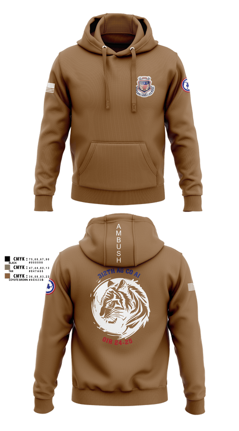 Hoodie, 312th HR CO, A1 Postal, Army, Teamtime, Team time, sublimation, custom sports apparel, team uniforms, spirit wear, spiritwear, sports uniforms, custom shirts, team store, custom team store, fundraiser sports, apparel fundraiser