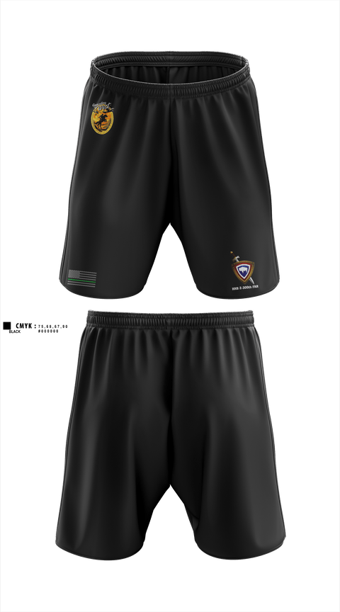 Athletic Shorts With Pockets, HHB 2-300th FAR, National Guard, Teamtime, Team time, sublimation, custom sports apparel, team uniforms, spirit wear, spiritwear, sports uniforms, custom shirts, team store, custom team store, fundraiser sports, apparel fundraiser