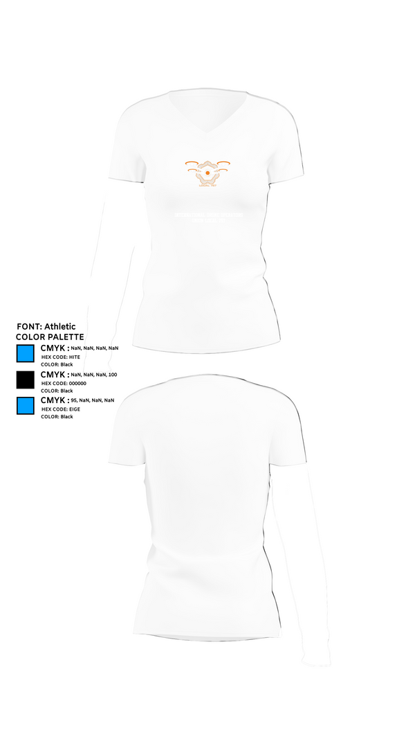 Womens Short Sleeve Vneck Shirt, International Drone Operators Union Local 757, , Teamtime, Team time, sublimation, custom sports apparel, team uniforms, spirit wear, spiritwear, sports uniforms, custom shirts, team store, custom team store, fundraiser sports, apparel fundraiser