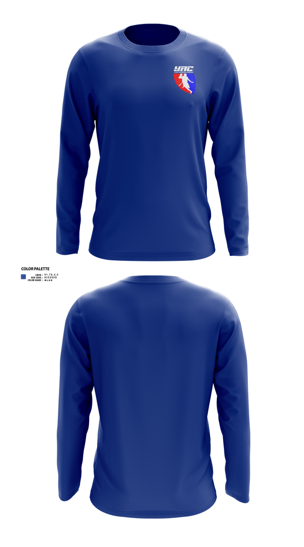 Long Sleeve Performance Shirt, YAC Flag League, , Teamtime, Team time, sublimation, custom sports apparel, team uniforms, spirit wear, spiritwear, sports uniforms, custom shirts, team store, custom team store, fundraiser sports, apparel fundraiser