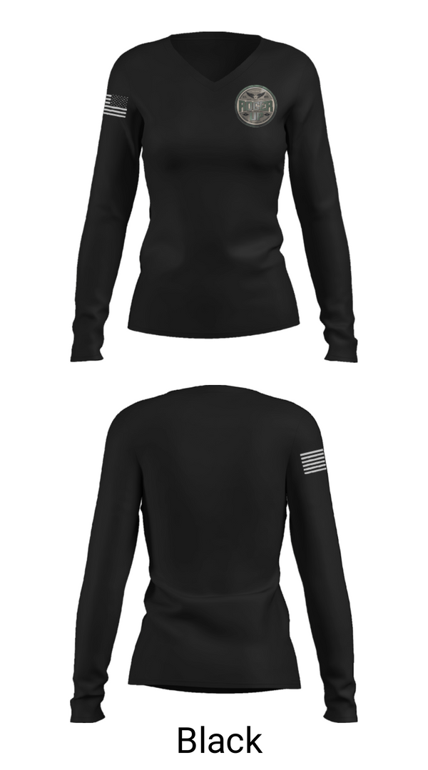 Women's Long Sleeve Vneck Shirt, Roger Up, , Teamtime, Team time, sublimation, custom sports apparel, team uniforms, spirit wear, spiritwear, sports uniforms, custom shirts, team store, custom team store, fundraiser sports, apparel fundraiser