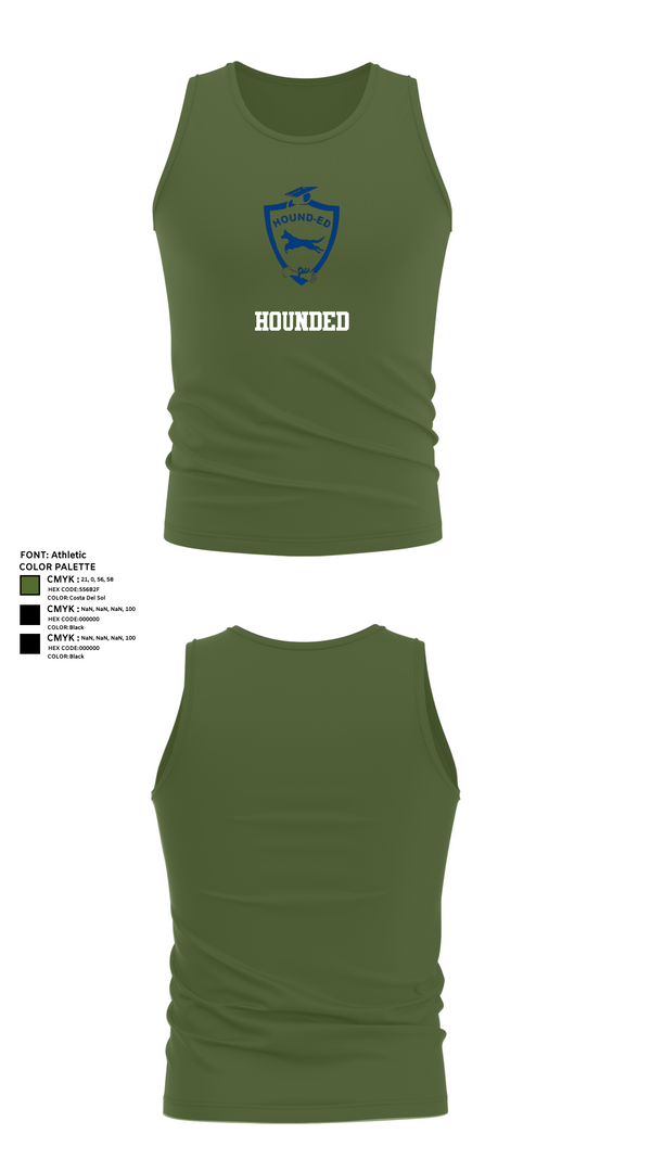 Tank Top, Hounded, , Teamtime, Team time, sublimation, custom sports apparel, team uniforms, spirit wear, spiritwear, sports uniforms, custom shirts, team store, custom team store, fundraiser sports, apparel fundraiser