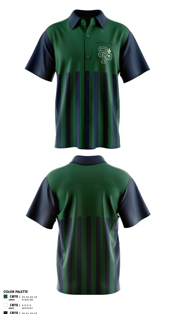 Short Sleeve Bowling Jersey, St Patrick Irish, Bowling, Teamtime, Team time, sublimation, custom sports apparel, team uniforms, spirit wear, spiritwear, sports uniforms, custom shirts, team store, custom team store, fundraiser sports, apparel fundraiser