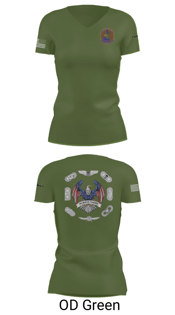 Women's Short Sleeve Vneck Shirt, 22nd OSS, Air Force, Teamtime, Team time, sublimation, custom sports apparel, team uniforms, spirit wear, spiritwear, sports uniforms, custom shirts, team store, custom team store, fundraiser sports, apparel fundraiser