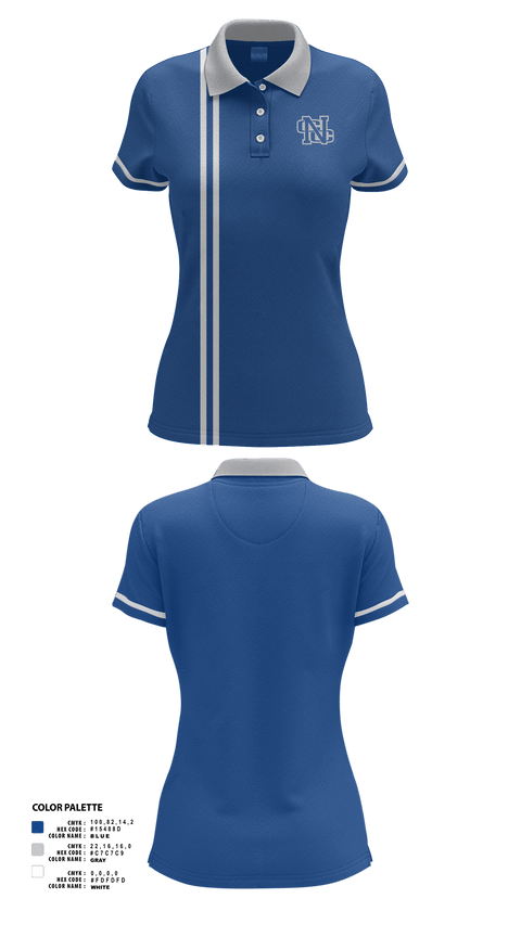 Womens Short Sleeve Performance Polo, Nouvel Catholic Central High School Bowling, Bowling, Teamtime, Team time, sublimation, custom sports apparel, team uniforms, spirit wear, spiritwear, sports uniforms, custom shirts, team store, custom team store, fundraiser sports, apparel fundraiser