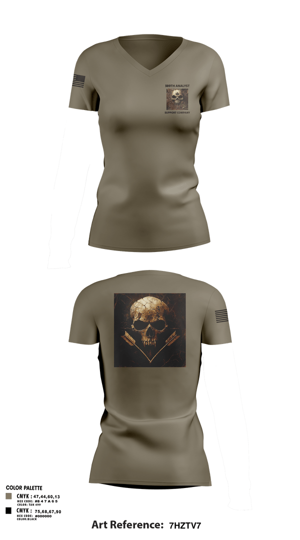 Womens Short Sleeve Vneck Shirt, 389th MI BN, Army, Teamtime, Team time, sublimation, custom sports apparel, team uniforms, spirit wear, spiritwear, sports uniforms, custom shirts, team store, custom team store, fundraiser sports, apparel fundraiser