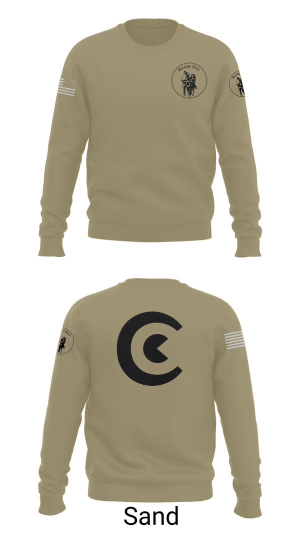Crew Neck Sweatshirt, Diniz, Army, Teamtime, Team time, sublimation, custom sports apparel, team uniforms, spirit wear, spiritwear, sports uniforms, custom shirts, team store, custom team store, fundraiser sports, apparel fundraiser