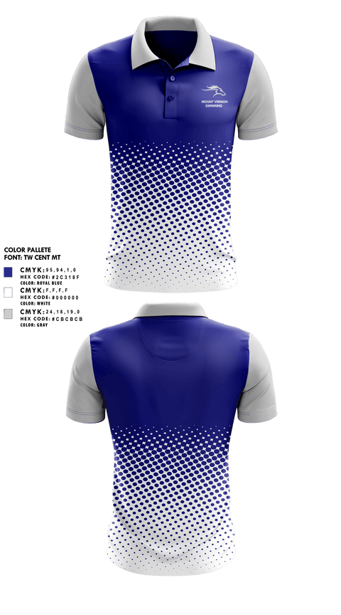 Short Sleeve Performance Polo, Mount Vernon Presbyterian Upper School Swimming, Swimming, Teamtime, Team time, sublimation, custom sports apparel, team uniforms, spirit wear, spiritwear, sports uniforms, custom shirts, team store, custom team store, fundraiser sports, apparel fundraiser