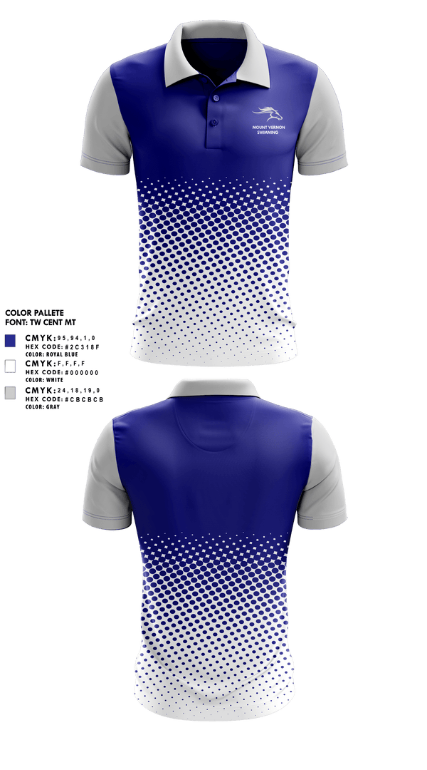 Short Sleeve Performance Polo, Mount Vernon Presbyterian Upper School Swimming, Swimming, Teamtime, Team time, sublimation, custom sports apparel, team uniforms, spirit wear, spiritwear, sports uniforms, custom shirts, team store, custom team store, fundraiser sports, apparel fundraiser
