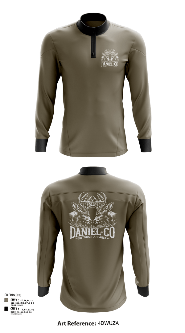 Quarter Zip Jacket, Daniel Co, , Teamtime, Team time, sublimation, custom sports apparel, team uniforms, spirit wear, spiritwear, sports uniforms, custom shirts, team store, custom team store, fundraiser sports, apparel fundraiser