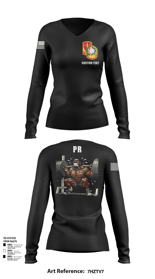 Womens Long Sleeve Vneck Shirt 1, 4-3 ADA, Army, Teamtime, Team time, sublimation, custom sports apparel, team uniforms, spirit wear, spiritwear, sports uniforms, custom shirts, team store, custom team store, fundraiser sports, apparel fundraiser