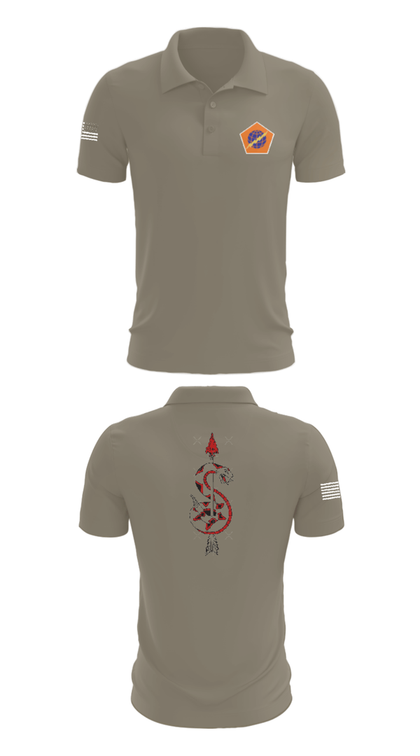 Short Sleeve Performance Polo, 98th Expeditionary Signal Battalion, Army, Teamtime, Team time, sublimation, custom sports apparel, team uniforms, spirit wear, spiritwear, sports uniforms, custom shirts, team store, custom team store, fundraiser sports, apparel fundraiser