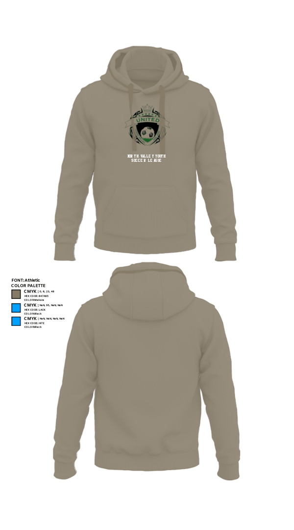 Hoodie, North Valley Youth Soccer League, Men's Soccer, Teamtime, Team time, sublimation, custom sports apparel, team uniforms, spirit wear, spiritwear, sports uniforms, custom shirts, team store, custom team store, fundraiser sports, apparel fundraiser