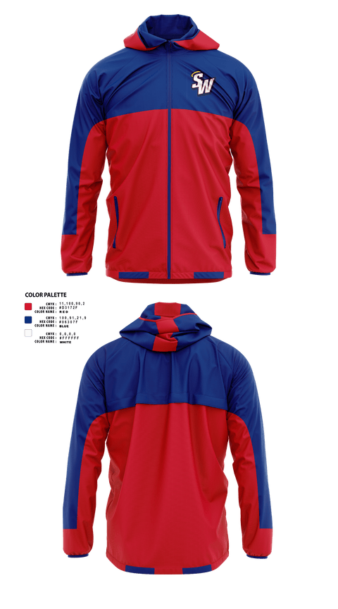 Windbreaker, Southern Wayne High School Basketball, Men's Basketball, Teamtime, Team time, sublimation, custom sports apparel, team uniforms, spirit wear, spiritwear, sports uniforms, custom shirts, team store, custom team store, fundraiser sports, apparel fundraiser