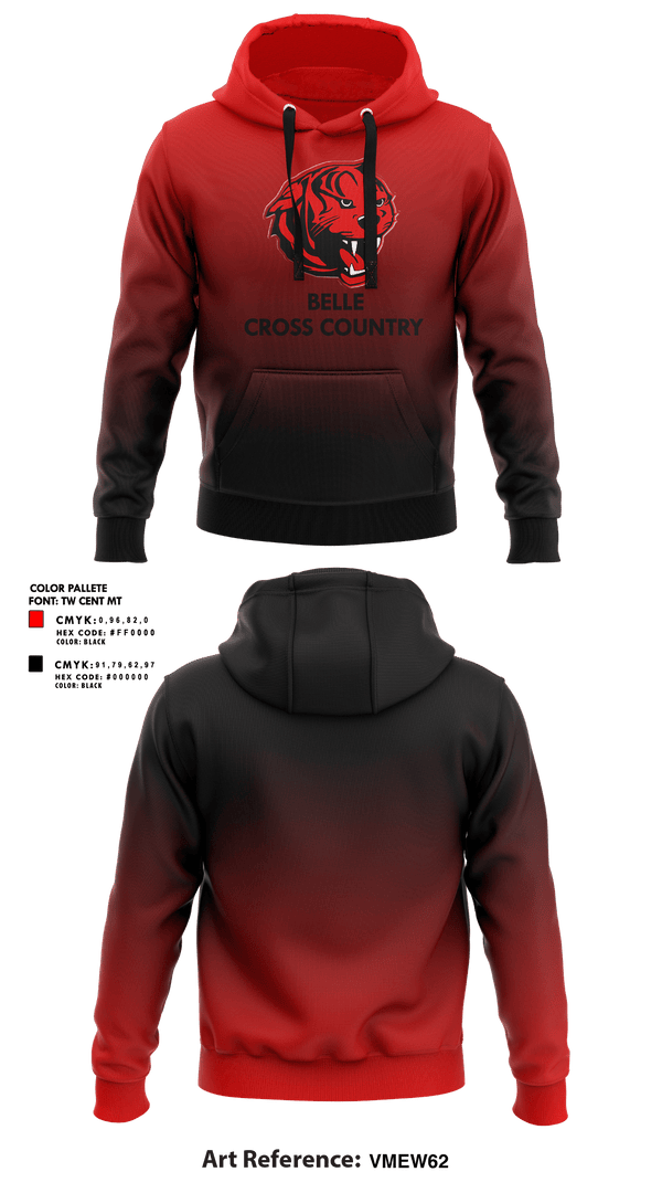 Hoodie, Belle High School Cross Country, Cross Country, Teamtime, Team time, sublimation, custom sports apparel, team uniforms, spirit wear, spiritwear, sports uniforms, custom shirts, team store, custom team store, fundraiser sports, apparel fundraiser