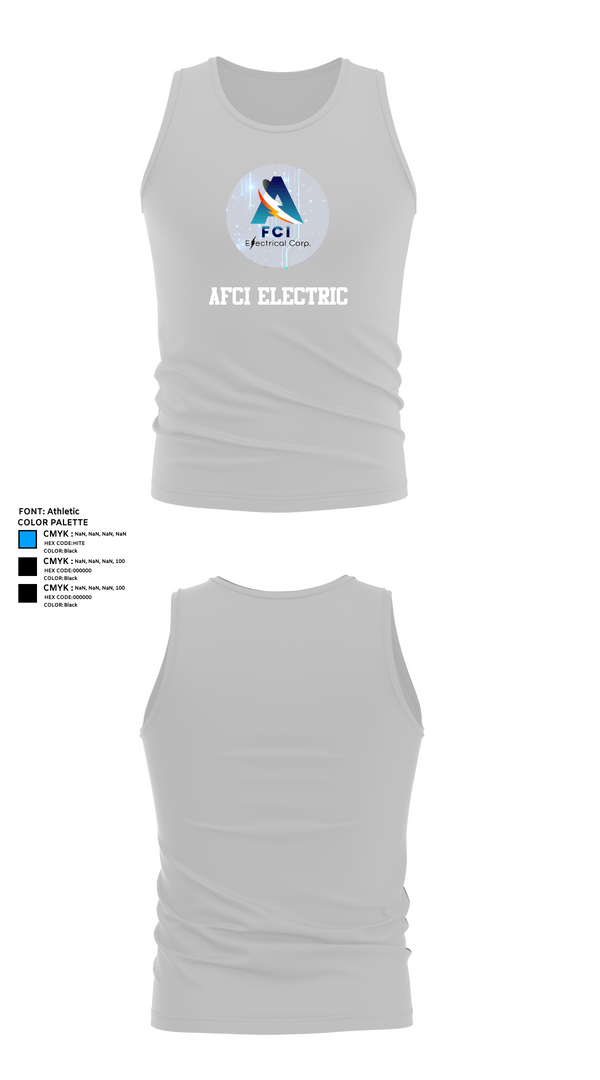 Tank Top, AFCI ELECTRIC, , Teamtime, Team time, sublimation, custom sports apparel, team uniforms, spirit wear, spiritwear, sports uniforms, custom shirts, team store, custom team store, fundraiser sports, apparel fundraiser