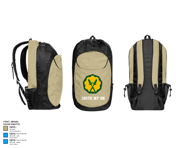 Gear Bag, 160th mp bn, Army, Teamtime, Team time, sublimation, custom sports apparel, team uniforms, spirit wear, spiritwear, sports uniforms, custom shirts, team store, custom team store, fundraiser sports, apparel fundraiser