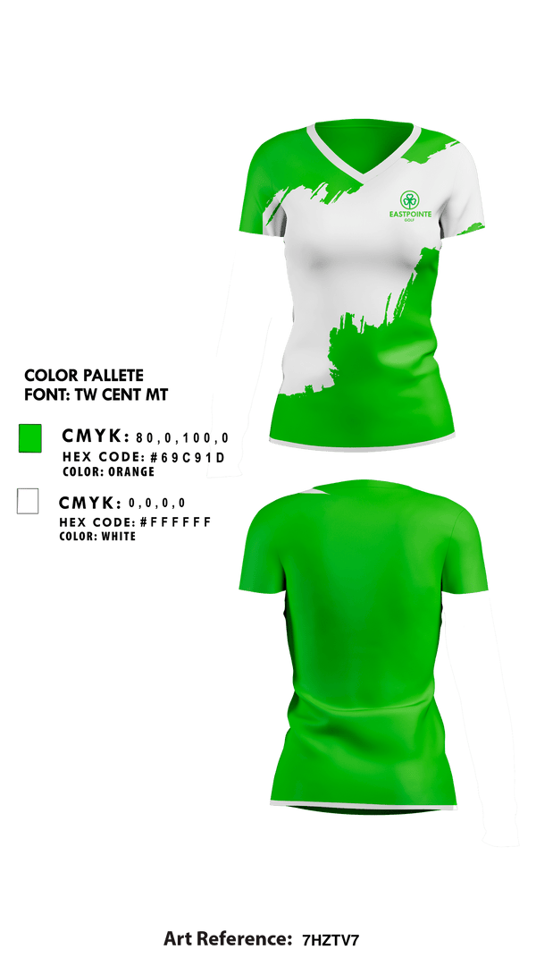 Womens Short Sleeve Vneck Shirt, Eastpointe High School Golf, Golf, Teamtime, Team time, sublimation, custom sports apparel, team uniforms, spirit wear, spiritwear, sports uniforms, custom shirts, team store, custom team store, fundraiser sports, apparel fundraiser