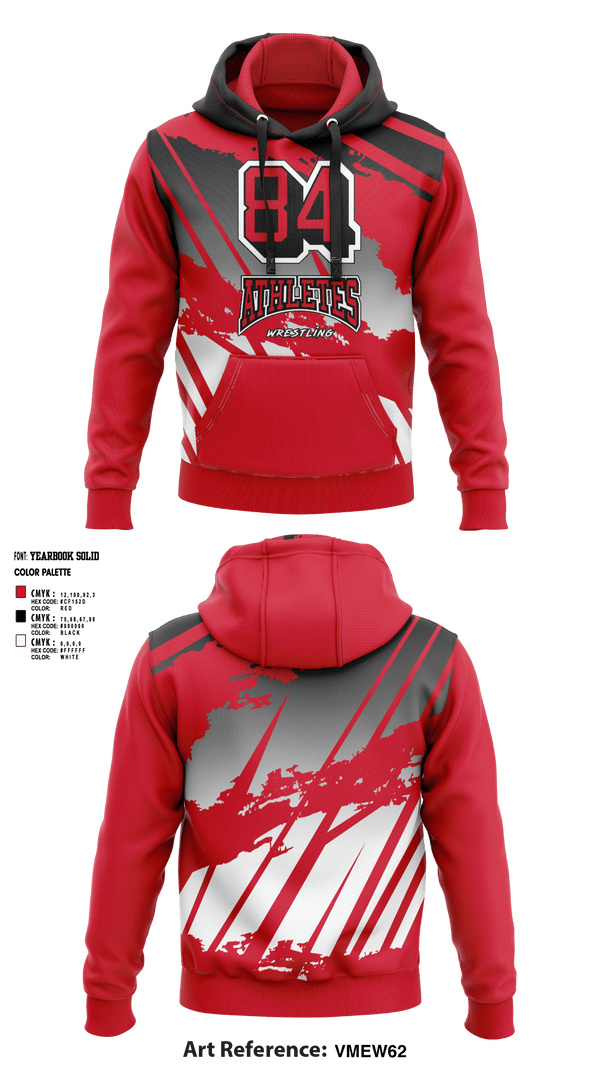 Hoodie, 84 Athletes Wrestling, Wrestling, Teamtime, Team time, sublimation, custom sports apparel, team uniforms, spirit wear, spiritwear, sports uniforms, custom shirts, team store, custom team store, fundraiser sports, apparel fundraiser
