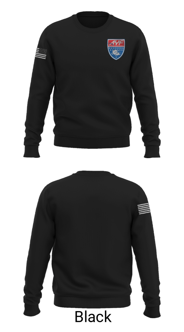 Crew Neck Sweatshirt, American Youth Football & Cheer, Football, Teamtime, Team time, sublimation, custom sports apparel, team uniforms, spirit wear, spiritwear, sports uniforms, custom shirts, team store, custom team store, fundraiser sports, apparel fundraiser