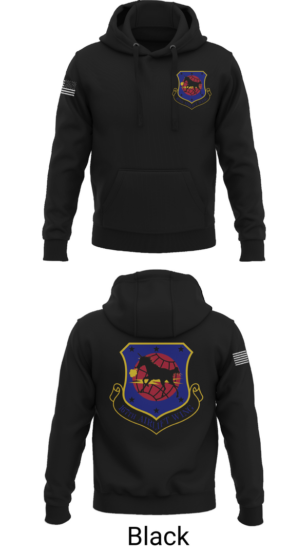 Hoodie, 167th air wing, , Teamtime, Team time, sublimation, custom sports apparel, team uniforms, spirit wear, spiritwear, sports uniforms, custom shirts, team store, custom team store, fundraiser sports, apparel fundraiser