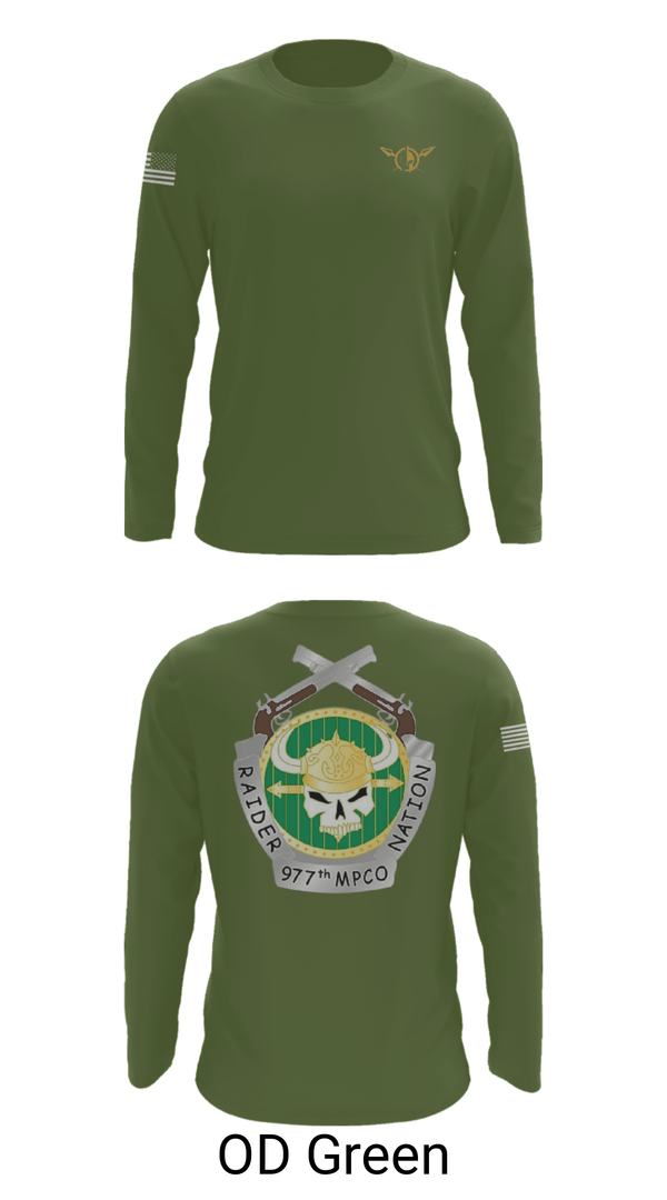 Long Sleeve Performance Shirt, 977 MP CO, Army, Teamtime, Team time, sublimation, custom sports apparel, team uniforms, spirit wear, spiritwear, sports uniforms, custom shirts, team store, custom team store, fundraiser sports, apparel fundraiser