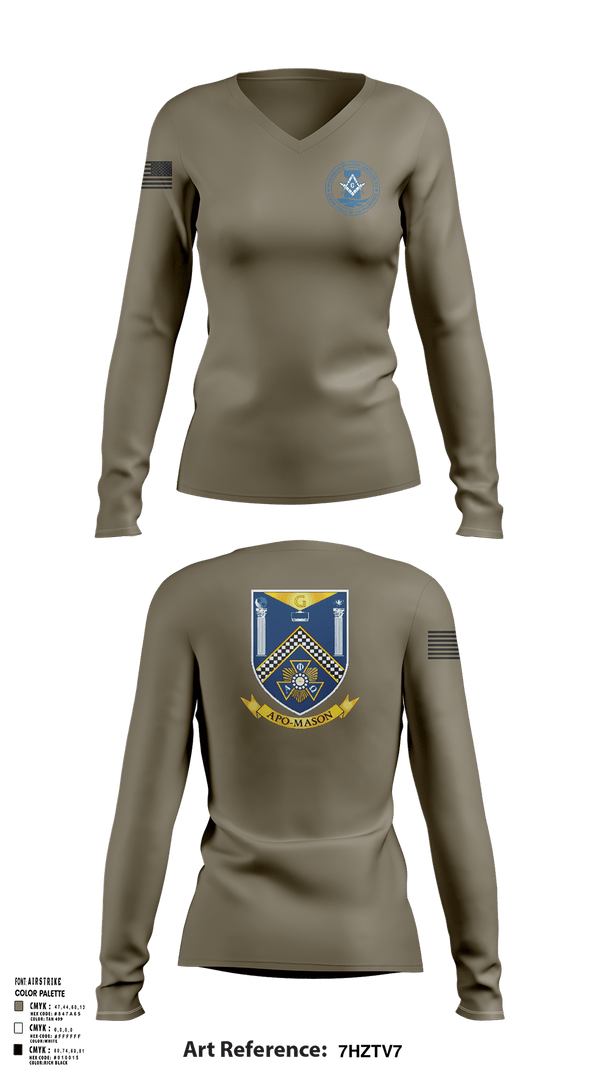 Womens Long Sleeve Vneck Shirt, 718 CES, Air Force, Teamtime, Team time, sublimation, custom sports apparel, team uniforms, spirit wear, spiritwear, sports uniforms, custom shirts, team store, custom team store, fundraiser sports, apparel fundraiser
