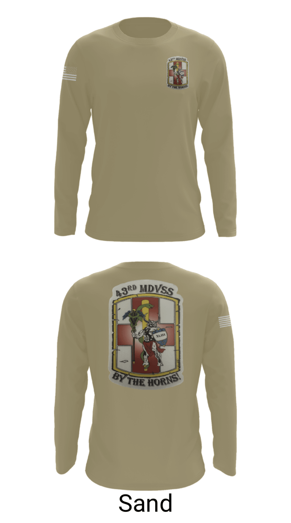 Long Sleeve Performance Shirt, 43rd Medical Detachment, , Teamtime, Team time, sublimation, custom sports apparel, team uniforms, spirit wear, spiritwear, sports uniforms, custom shirts, team store, custom team store, fundraiser sports, apparel fundraiser