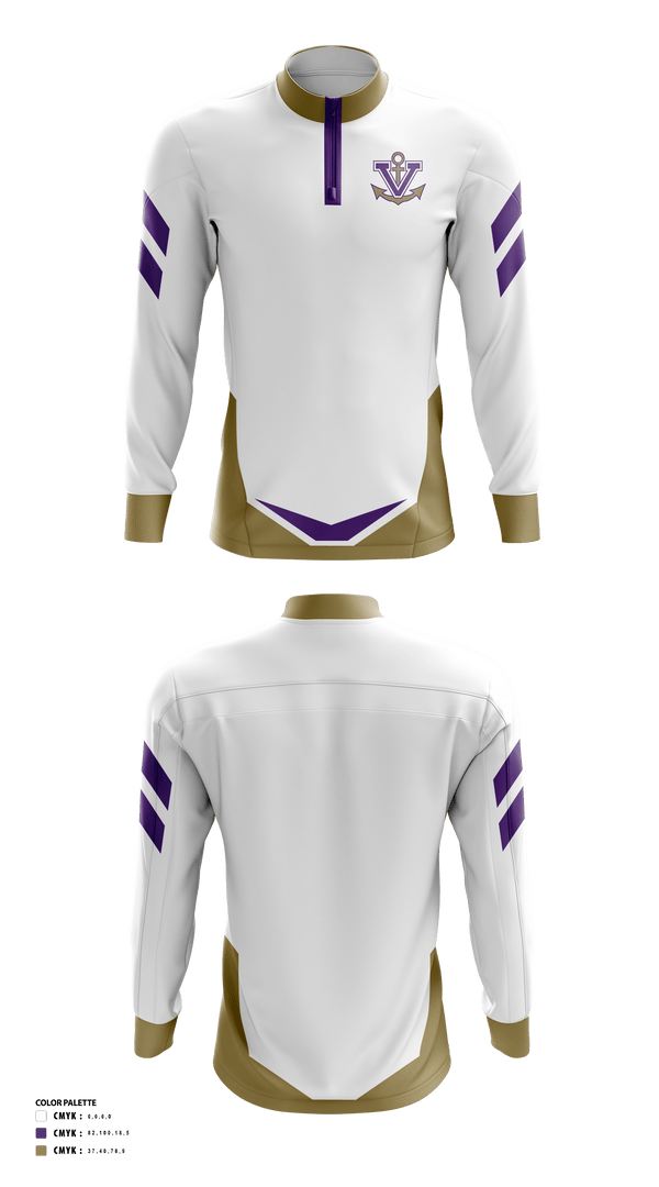 Quarter Zip Jacket, Vermilion High School Golf, Golf, Teamtime, Team time, sublimation, custom sports apparel, team uniforms, spirit wear, spiritwear, sports uniforms, custom shirts, team store, custom team store, fundraiser sports, apparel fundraiser