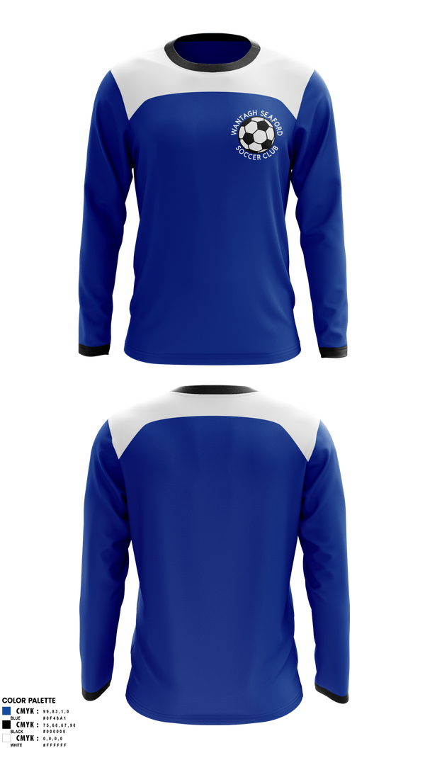 Long Sleeve Performance Shirt, Wantagh Seaford Soccer Club, Men's Soccer, Teamtime, Team time, sublimation, custom sports apparel, team uniforms, spirit wear, spiritwear, sports uniforms, custom shirts, team store, custom team store, fundraiser sports, apparel fundraiser
