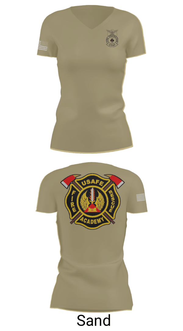 Women's Short Sleeve Vneck Shirt, 435th CTS, Air Force, Teamtime, Team time, sublimation, custom sports apparel, team uniforms, spirit wear, spiritwear, sports uniforms, custom shirts, team store, custom team store, fundraiser sports, apparel fundraiser