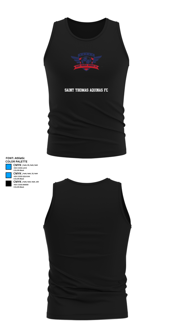 Tank Top, Saint Thomas Aquinas FC, Men's Soccer, Teamtime, Team time, sublimation, custom sports apparel, team uniforms, spirit wear, spiritwear, sports uniforms, custom shirts, team store, custom team store, fundraiser sports, apparel fundraiser
