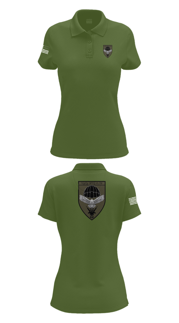 Womens Short Sleeve Performance Polo, 8.FschJgRgt 26, Army, Teamtime, Team time, sublimation, custom sports apparel, team uniforms, spirit wear, spiritwear, sports uniforms, custom shirts, team store, custom team store, fundraiser sports, apparel fundraiser