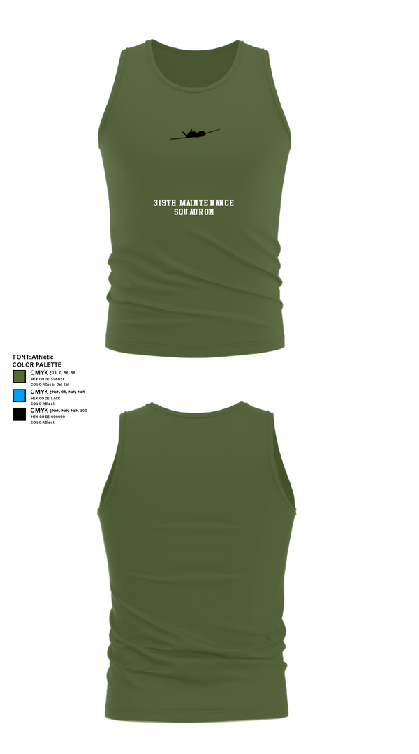 Tank Top, 319th Maintenance Squadron, Air Force, Teamtime, Team time, sublimation, custom sports apparel, team uniforms, spirit wear, spiritwear, sports uniforms, custom shirts, team store, custom team store, fundraiser sports, apparel fundraiser