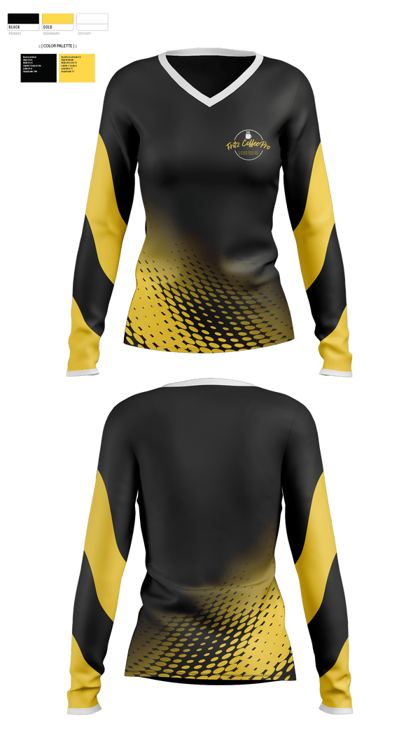 Womens Long Sleeve Vneck Shirt, Punshers, Softball, Teamtime, Team time, sublimation, custom sports apparel, team uniforms, spirit wear, spiritwear, sports uniforms, custom shirts, team store, custom team store, fundraiser sports, apparel fundraiser