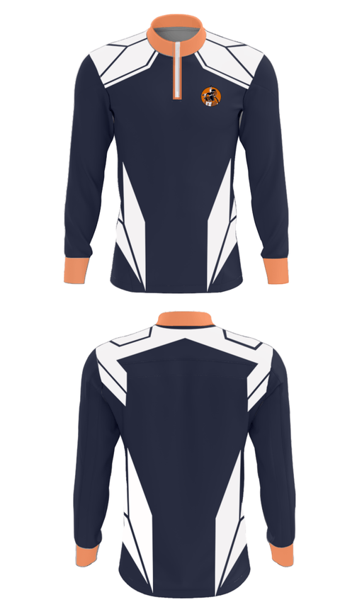 Quarter Zip Jacket, Warwick Warriors, Track & Field, Teamtime, Team time, sublimation, custom sports apparel, team uniforms, spirit wear, spiritwear, sports uniforms, custom shirts, team store, custom team store, fundraiser sports, apparel fundraiser