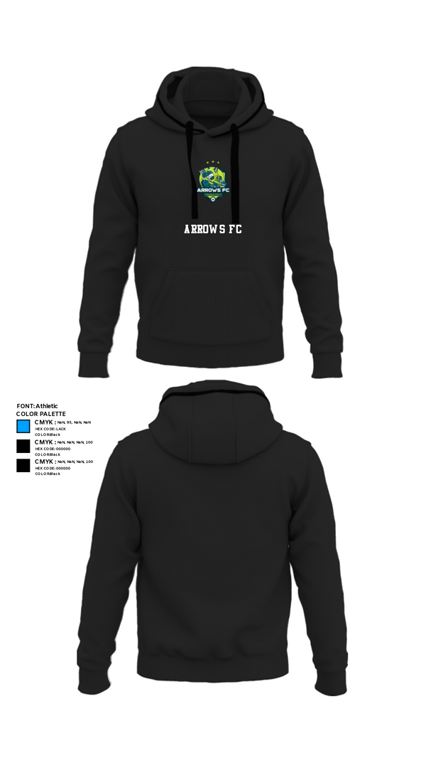 Hoodie, ARROWS FC, Men's Soccer, Teamtime, Team time, sublimation, custom sports apparel, team uniforms, spirit wear, spiritwear, sports uniforms, custom shirts, team store, custom team store, fundraiser sports, apparel fundraiser