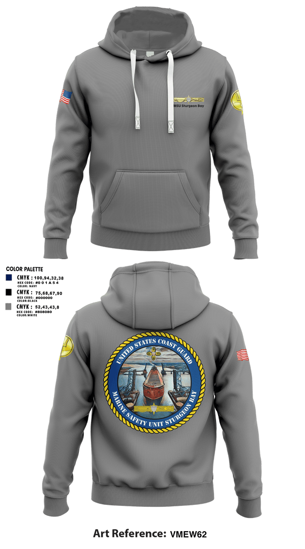 Hoodie, MSU Sturgeon Bay, Coast Guard, Teamtime, Team time, sublimation, custom sports apparel, team uniforms, spirit wear, spiritwear, sports uniforms, custom shirts, team store, custom team store, fundraiser sports, apparel fundraiser