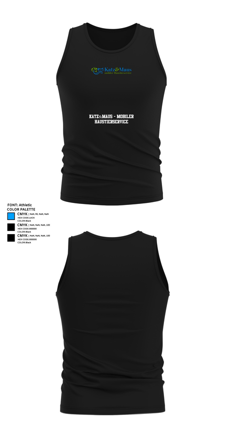 Tank Top, Katz&Maus - mobiler Haustierservice, , Teamtime, Team time, sublimation, custom sports apparel, team uniforms, spirit wear, spiritwear, sports uniforms, custom shirts, team store, custom team store, fundraiser sports, apparel fundraiser