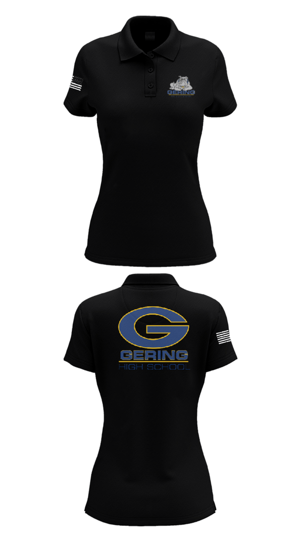Womens Short Sleeve Performance Polo, Gering High School Golf, Golf, Teamtime, Team time, sublimation, custom sports apparel, team uniforms, spirit wear, spiritwear, sports uniforms, custom shirts, team store, custom team store, fundraiser sports, apparel fundraiser