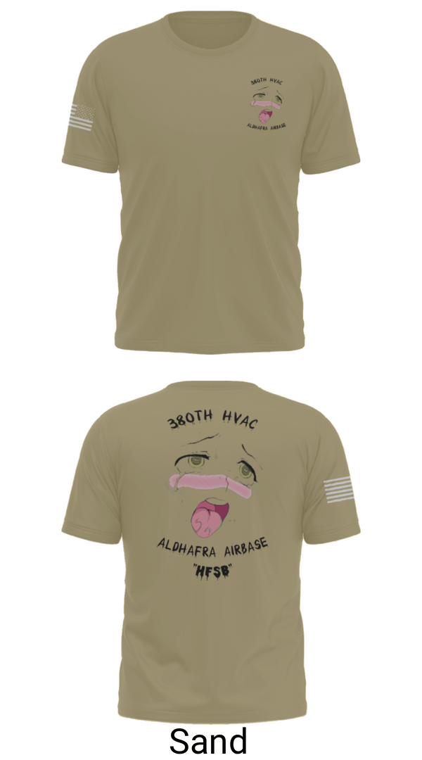 Short Sleeve Performance Shirt, 380th HVAC, , Teamtime, Team time, sublimation, custom sports apparel, team uniforms, spirit wear, spiritwear, sports uniforms, custom shirts, team store, custom team store, fundraiser sports, apparel fundraiser