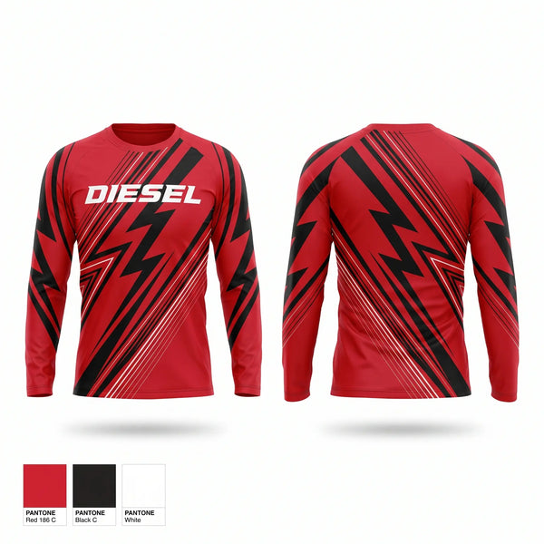 Long Sleeve Performance Shirt, Diesel, Softball, Teamtime, Team time, sublimation, custom sports apparel, team uniforms, spirit wear, spiritwear, sports uniforms, custom shirts, team store, custom team store, fundraiser sports, apparel fundraiser