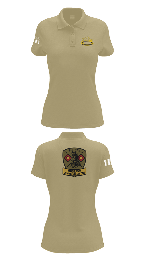 Womens Short Sleeve Performance Polo, 6-8 CAV, , Teamtime, Team time, sublimation, custom sports apparel, team uniforms, spirit wear, spiritwear, sports uniforms, custom shirts, team store, custom team store, fundraiser sports, apparel fundraiser