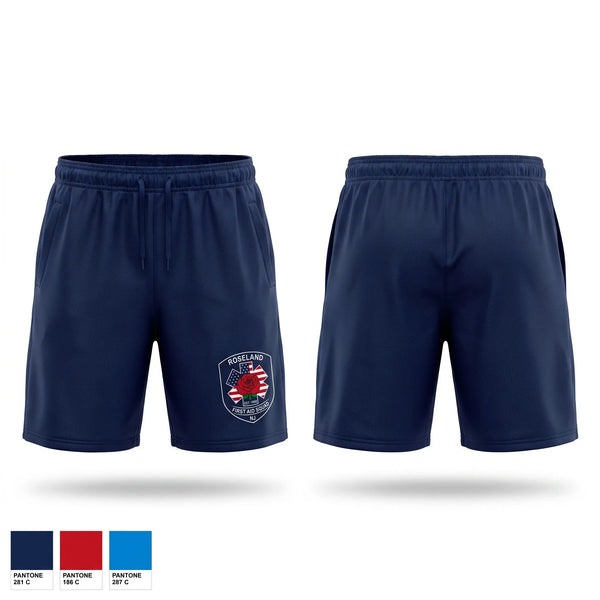Athletic Shorts With Pockets, Roseland First Aid Squad, EMS/EMT, Teamtime, Team time, sublimation, custom sports apparel, team uniforms, spirit wear, spiritwear, sports uniforms, custom shirts, team store, custom team store, fundraiser sports, apparel fundraiser
