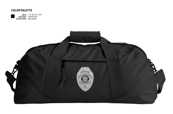 Duffle Bag, DeKalb County Juvenile CourtDeKalb County Juvenile Court, Police, Teamtime, Team time, sublimation, custom sports apparel, team uniforms, spirit wear, spiritwear, sports uniforms, custom shirts, team store, custom team store, fundraiser sports, apparel fundraiser