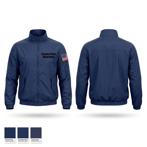 Windbreaker, Clayton Police Department, Police, Teamtime, Team time, sublimation, custom sports apparel, team uniforms, spirit wear, spiritwear, sports uniforms, custom shirts, team store, custom team store, fundraiser sports, apparel fundraiser