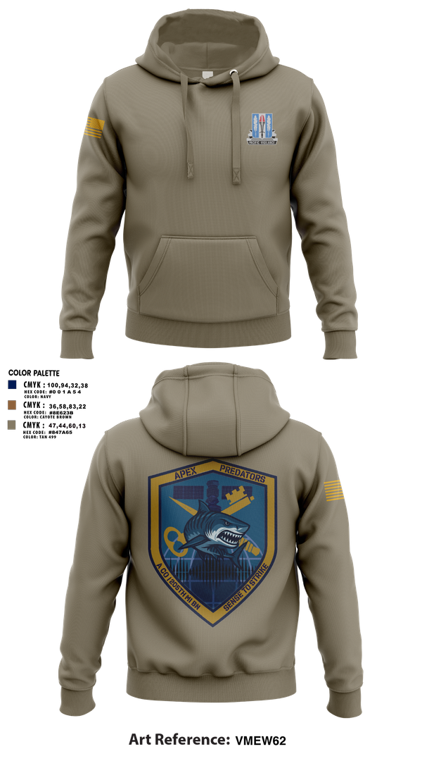 Hoodie, Alpha Company, 205th MI BN, Army, Teamtime, Team time, sublimation, custom sports apparel, team uniforms, spirit wear, spiritwear, sports uniforms, custom shirts, team store, custom team store, fundraiser sports, apparel fundraiser
